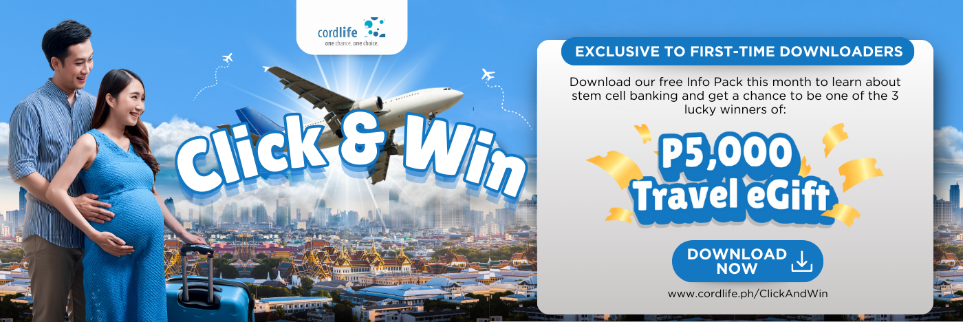 📥 Download our FREE Info Pack on umbilical cord stem cell banking and get a chance to win a ₱5,000 eGift!