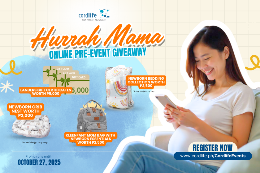 Join our Online Hurrah Mama from October 28–30, 2025, and enjoy exciting offers and giveaways from Cordlife Philippines — all from the comfort of your home! 