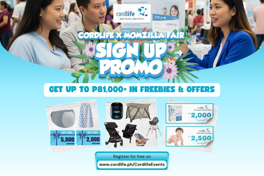 Sign up for Cordlife's Stem Cell Banking service onsite this February 28 to March 1 and enjoy these amazing perks! Plus, more special offers when you visit Cordlife's booth! 