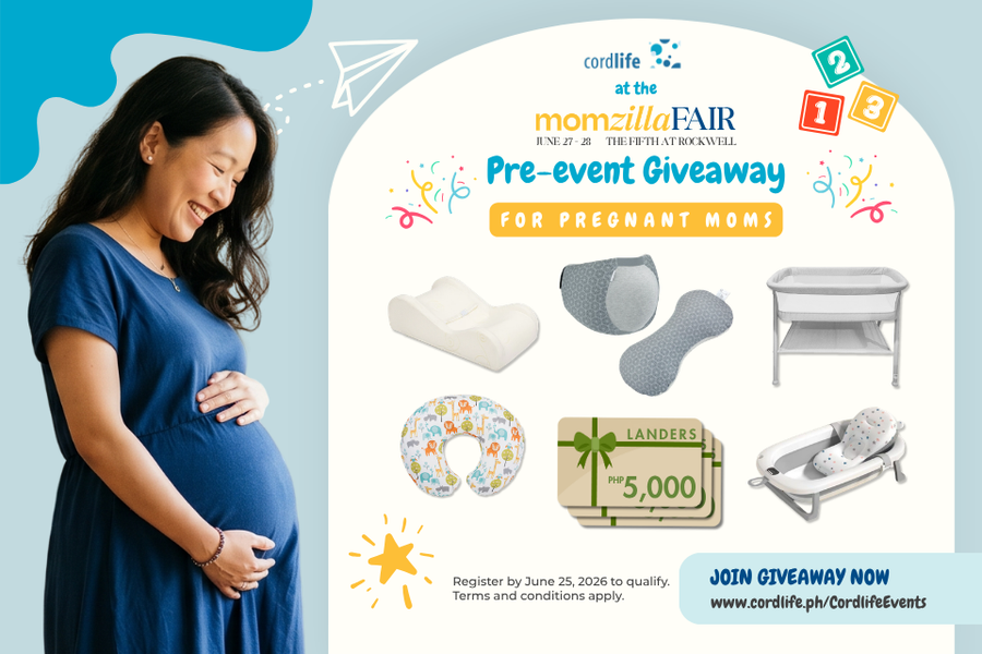 We're counting down to the Cordlife x Momzilla Fair, and we're giving 8 LUCKY MOMS a chance to WIN special prizes worth up to ₱8,000+!