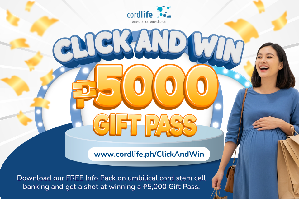 📥 Download our FREE Info Pack on umbilical cord stem cell banking and get a chance to win a ₱5,000 Gift Pass!