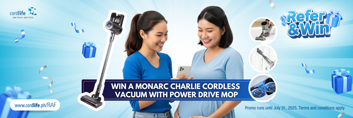 Want a chance to win a Monarc Charlie Cordless Vacuum with Power Drive Mop? Simply refer your pregnant friends to Cordlife's stem cell banking services until August 31, 2025!