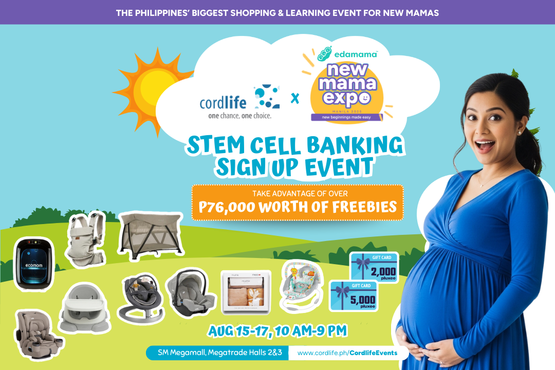 💙 Moms, you're invited! 💙 Join Cordlife Philippines at the edamama New Mama Expo! 🍼
