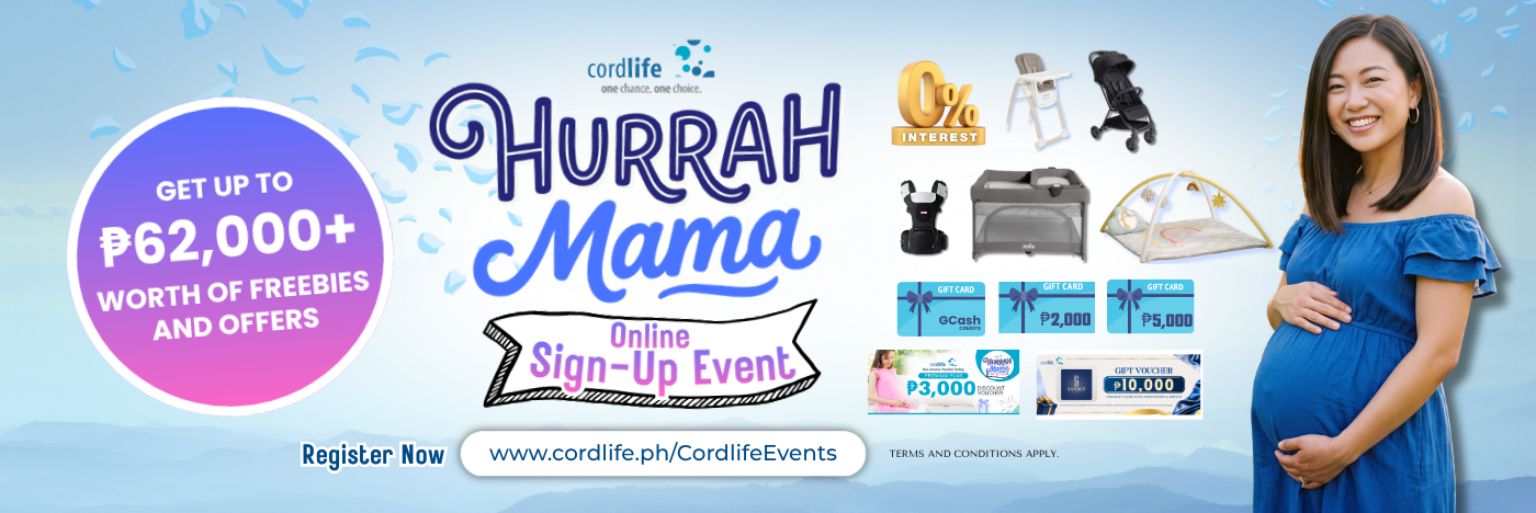 The Cordlife Hurrah Mama Stem Cell Banking Online Sign-Up Event is ON! 