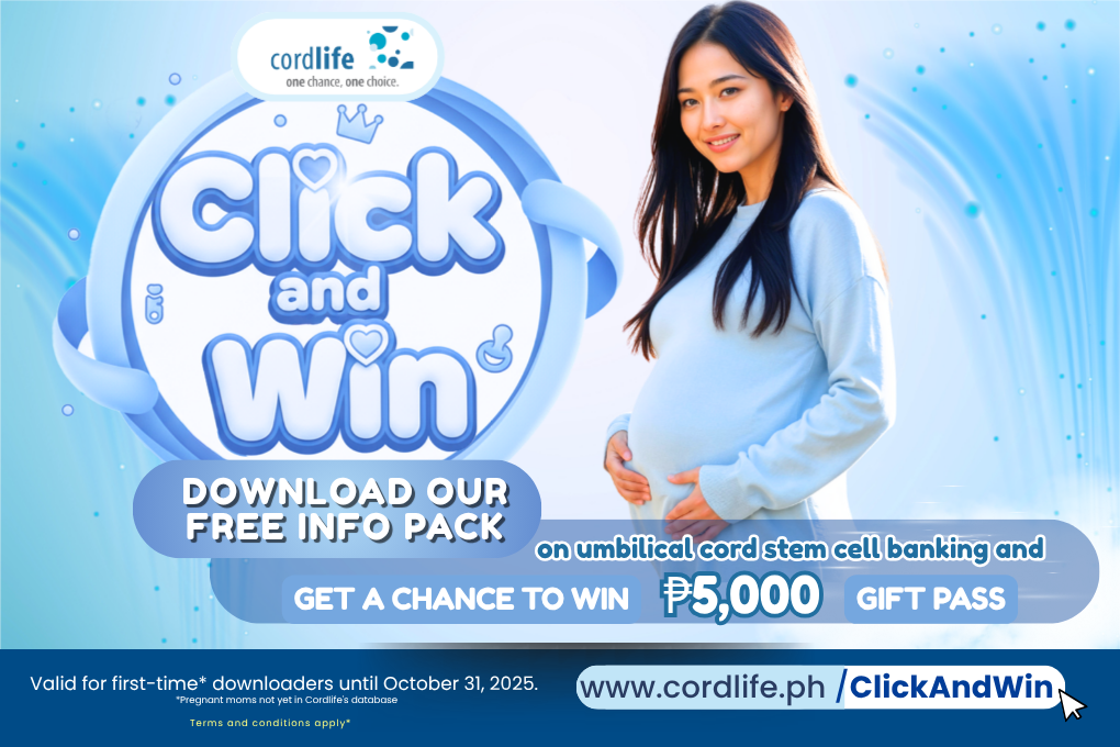 📥 Download our FREE Info Pack on umbilical cord stem cell banking and get a chance to win a ₱5,000 Gift Pass!