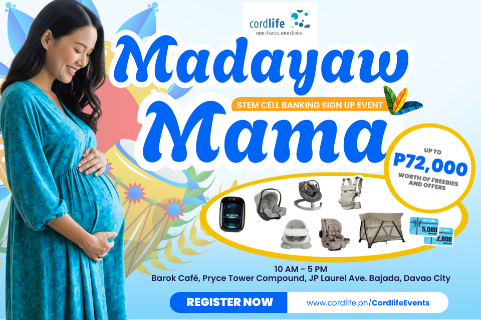 Celebrate the Kadayawan Festival with us at the Madayaw Mama Stem Cell Banking Sign-Up Event this August 28-30🎉