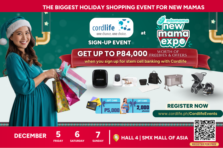 🎄✨ Cordlife x edamama Sign Up Promo — Get up to ₱84,000+ in Freebies & Gifts! ✨🤰