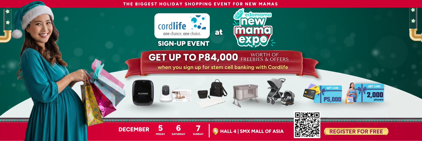 🎄✨ Cordlife x edamama Sign Up Promo — Get up to ₱84,000+ in Freebies & Gifts! ✨🤰