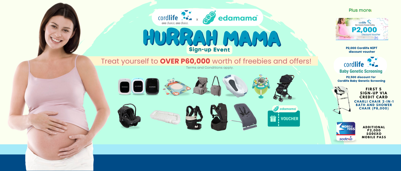 Join the Cordlife x @edamama Hurrah Mama sign-up event and score a ₱1,500 edamama eGift!